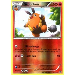 Pokémon 17/114 Grotichon REVERSE Noir & Blanc Noir & Blanc