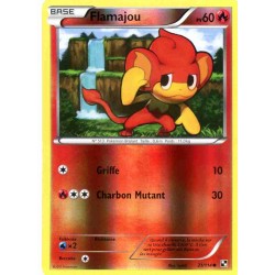 Pokémon 21/114 Flamajou REVERSE Noir & Blanc Noir & Blanc