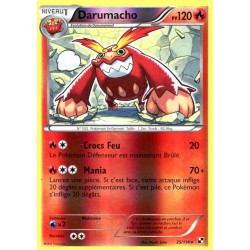 Pokémon 25/114 Darumacho REVERSE Noir & Blanc Noir & Blanc