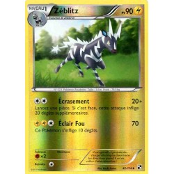 Pokémon 42/114 Zéblitz REVERSE Noir & Blanc Noir & Blanc