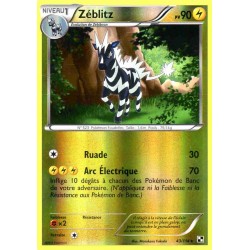 Pokémon 43/114 Zéblitz REVERSE Noir & Blanc Noir & Blanc