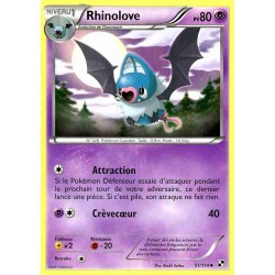 Pokémon 51/114 Rhinolove REVERSE Noir & Blanc Noir & Blanc
