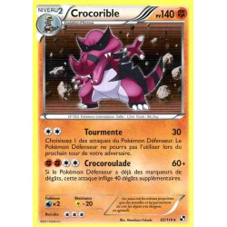 Pokémon 65/114 Crocorible REVERSE Noir & Blanc Noir & Blanc