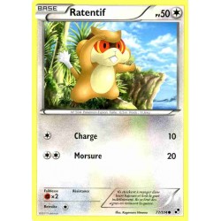 Pokémon 77/114 Ratentif REVERSE Noir & Blanc Noir & Blanc