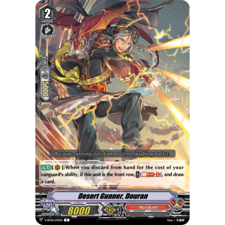 Vanguard_TCG_card_V-BT05_071EN_C_Desert_Gunner_Douran_Aerial_Steed_Liberation