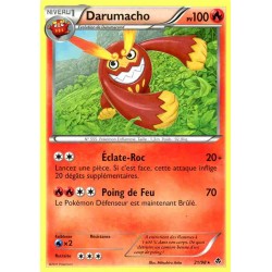 Pokémon 21/98 Darumacho Rare Noir & Blanc Pouvoirs Emergents
