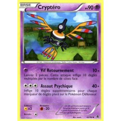 Pokémon 42/98 Cryptéro Peu commune Noir & Blanc Pouvoirs Emergents