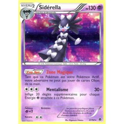 Pokémon 47/98 Sidérella Holographique rare Noir & Blanc Pouvoirs Emergents