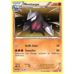 Pokémon 56/98 Minotaupe Holographique rare Noir & Blanc Pouvoirs Emergents