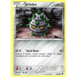 Pokémon 70/98 Grindur Commune Noir & Blanc Pouvoirs Emergents