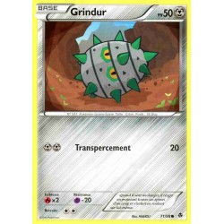 Pokémon 71/98 Grindur Commune Noir & Blanc Pouvoirs Emergents