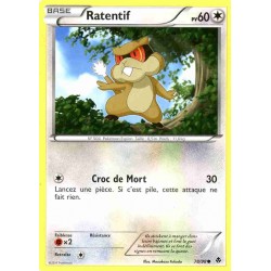 Pokémon 78/98 Ratentif Commune Noir & Blanc Pouvoirs Emergents