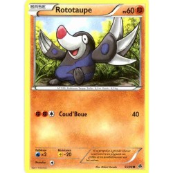 Pokémon 55/98 Rototaupe Reverse Noir & Blanc Pouvoirs Emergents
