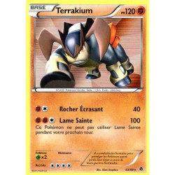 Pokémon 63/98 Terrakium Reverse Noir & Blanc Pouvoirs Emergents