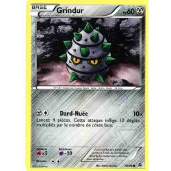 Pokémon 70/98 Grindur Reverse Noir & Blanc Pouvoirs Emergents