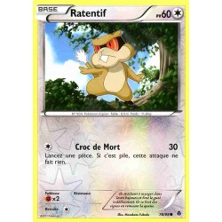Pokémon 78/98 Ratentif Reverse Noir & Blanc Pouvoirs Emergents