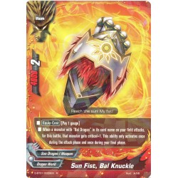 Buddyfight card D-BT01/0026EN Sun Fist, Bal Knuckle  R  Item 