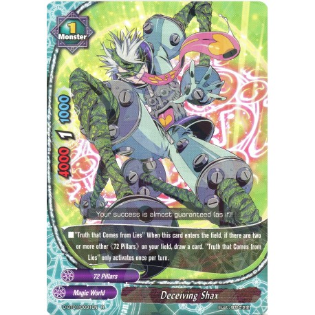 Buddyfight card D-BT01/0031EN Deceiving Shax  R  Monster 