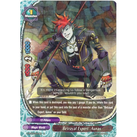 Buddyfight card D-BT01/0033EN Betrayal Expert, Aunas  R  Monster 