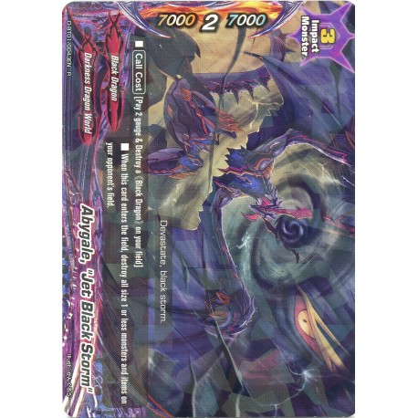 Buddyfight card D-BT01/0043EN Abygale, Jet Black Storm  R  Impact Monster 
