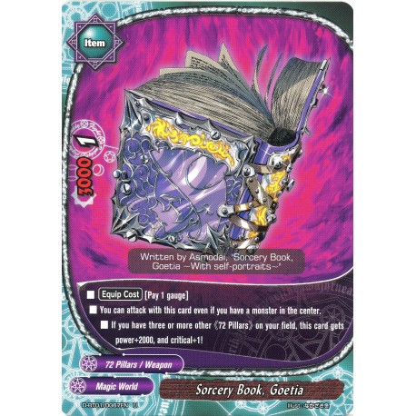 Buddyfight card D-BT01/0067EN Sorcery Book, Goetia  U  Item 