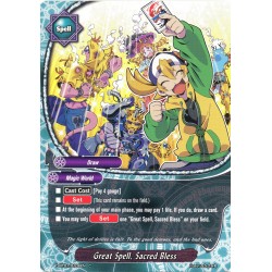 Buddyfight card D-BT01/0106EN Great Spell, Sacred Bless  C  Spell 