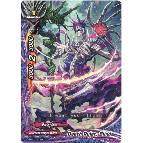 Buddyfight card D-BT01/0110EN Death Ruler, Blind  C  Monster 