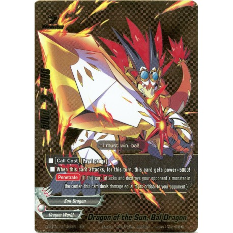 Buddyfight card D-BT01/0126EN Dragon of the Sun, Bal Dragon  BR  Monster 