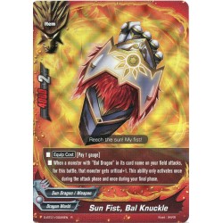 Buddyfight card Foil D-BT01/0026EN Sun Fist, Bal Knuckle  Foil /R  Item 