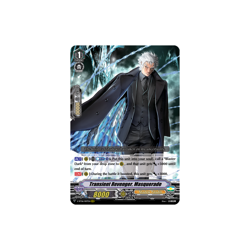 Vanguard_TCG_card_V-BT06_007EN_RRR_Transient_Revenger_Masquerade_Phantasmal_Steed_Restoration