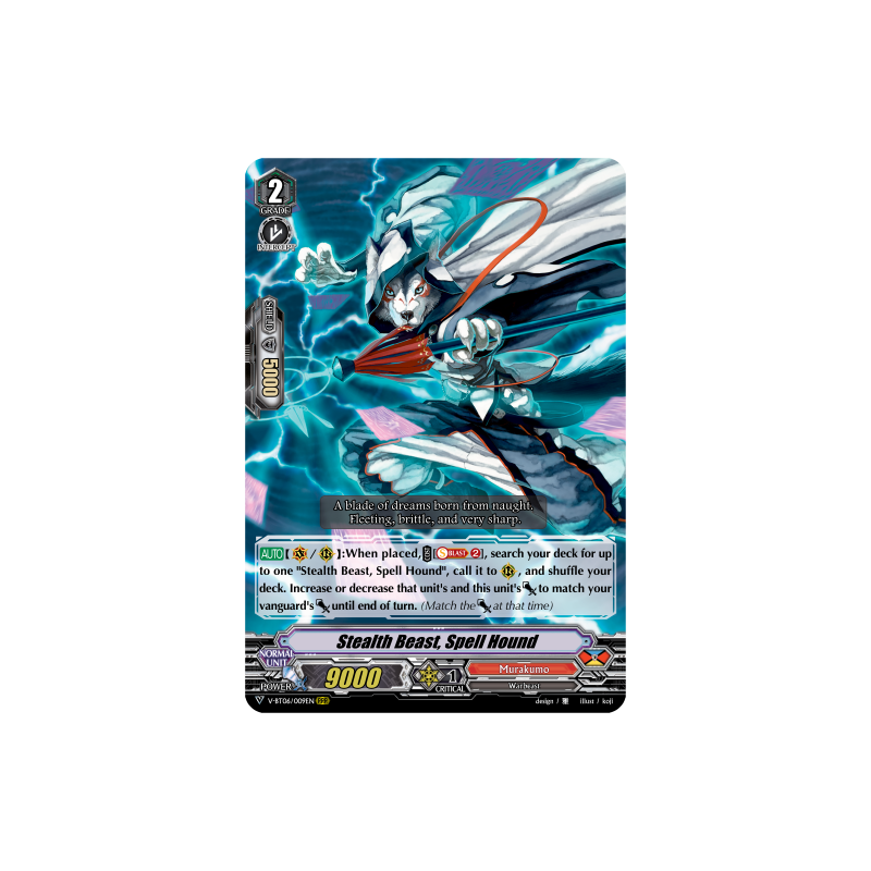 Vanguard_TCG_card_V-BT06_009EN_RRR_Stealth_Beast_Spell_Hound_Phantasmal_Steed_Restoration