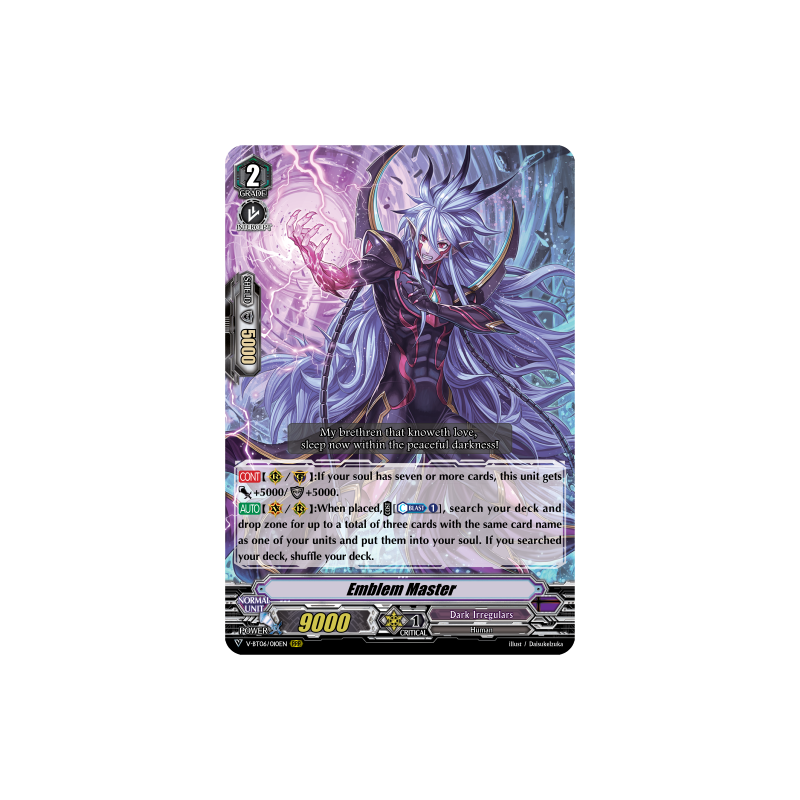 Vanguard_TCG_card_V-BT06_010EN_RRR_Emblem_Master_Phantasmal_Steed_Restoration