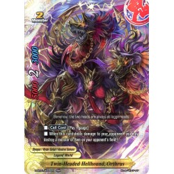 Buddyfight card H-BT01/0005EN Twin-Headed Hellhound, Orthrus  RRR  Monster 