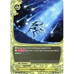 Buddyfight card H-BT01/0014EN Starfall Night  RR  Spell 
