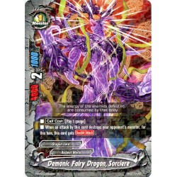 Buddyfight card H-BT01/0028EN Demonic Fairy Dragon, Sorciere  R  Monster 