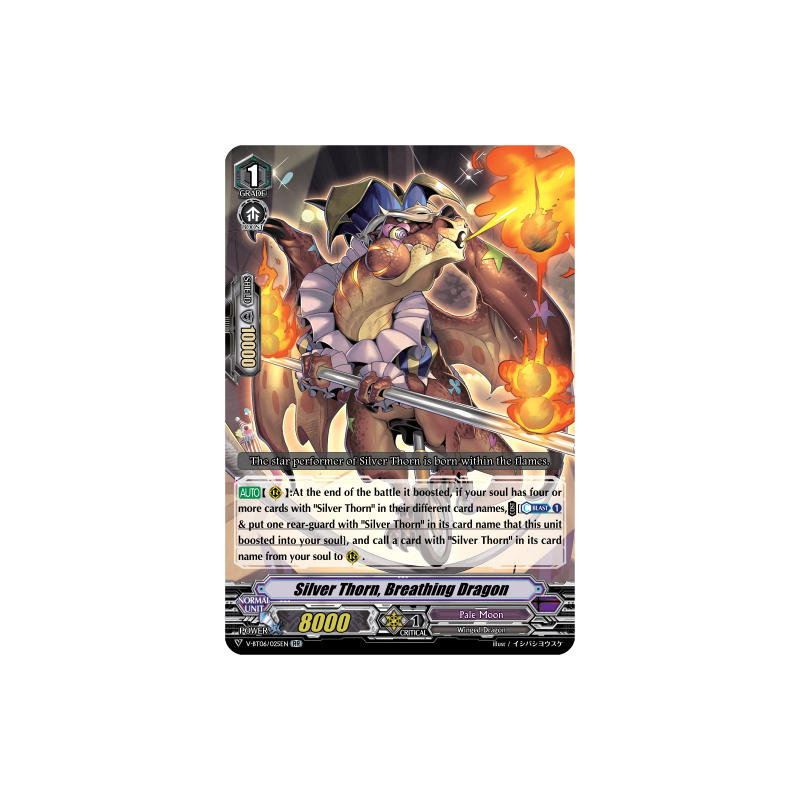 Vanguard_TCG_card_V-BT06_025EN_RR_Silver_Thorn_Breathing_Dragon_Phantasmal_Steed_Restoration