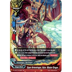 Buddyfight card H-BT01/0106EN Super Armordragon, Vajra Blaster Dragon  RR  Monster 