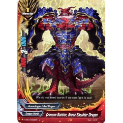 Buddyfight card Foil H-BT01/0045EN Crimson Battler, Break Shoulder Dragon  Foil  Monster 