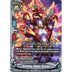 Buddyfight card Foil H-BT01/0050EN Burning Right Bruder  Foil  Monster 
