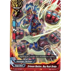 Buddyfight card Foil H-BT01/0072EN Crimson Battler, Bay Rush Drake  Foil  Monster 