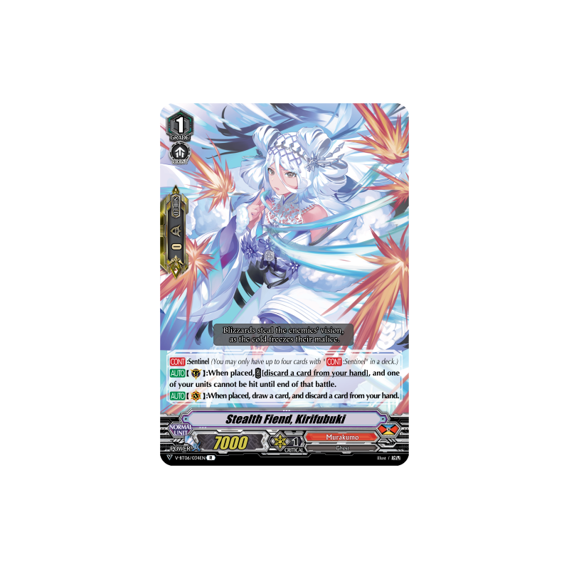 Vanguard_TCG_card_V-BT06_034EN_R_Stealth_Fiend_Kirifubuki_Phantasmal_Steed_Restoration