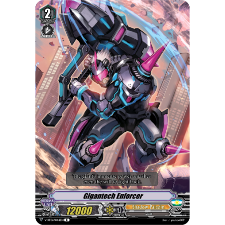 Vanguard_TCG_card_V-BT06_044EN_C_Gigantech_Enforcer_Phantasmal_Steed_Restoration