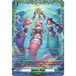 Cardfight Vanguard card DZ-BT07/FR39EN FR Kyanos Orkos Moon Fangs & Cerulean Blaze