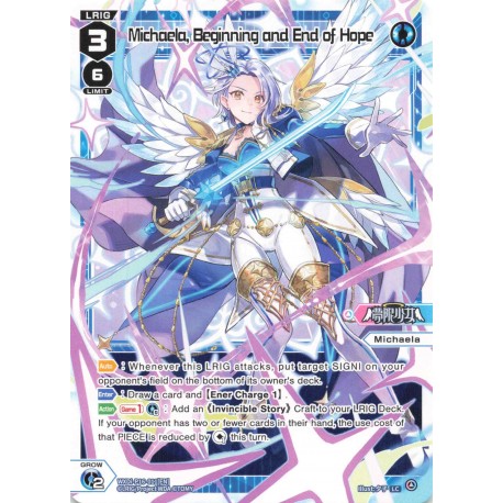 Wixoss card WXDi-P16-011[EN] Michaela, Beginning and End of Hope  LR   Legendary DIVA