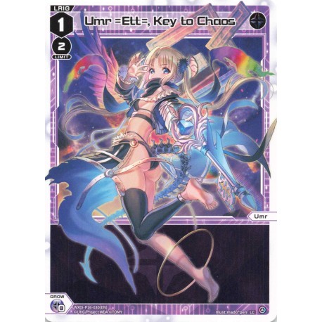 Wixoss card WXDi-P16-030[EN] Umr =Ett=, Key to Chaos LC   Legendary DIVA