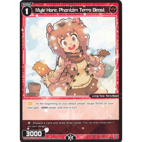 Wixoss card WXDi-P16-066[EN] Mule Hare, Phantom Terra Beast  C   Legendary DIVA