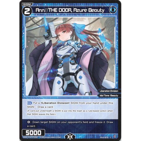 Wixoss card WXDi-P16-073[EN] Ann//THE DOOR, Azure Beauty  C   Legendary DIVA