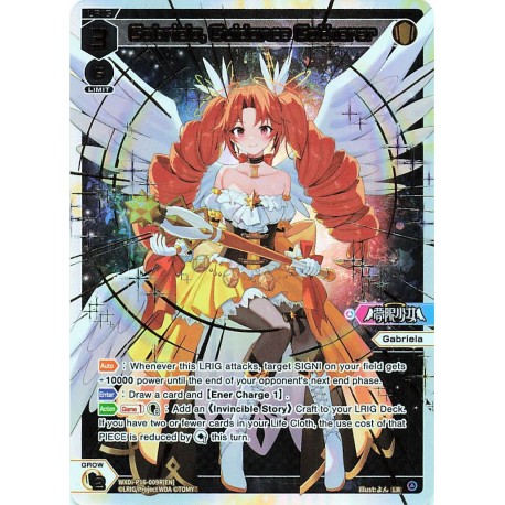 Wixoss card WXDi-P16-009R[EN] Gabriela, Guidance Gatherer P/LR  Legendary DIVA
