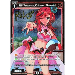 Wixoss card WXDi-P16-065P[EN] Ril//Fessone, Crimson General  P/R   Legendary DIVA