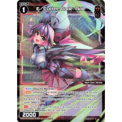 Wixoss card WXDi-P16-089P[EN] E - Cutter, Code: Ride  P/R   Legendary DIVA